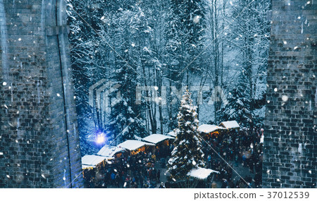 Traditional christmas market in the Ravenna gorge, Germany. 37012539