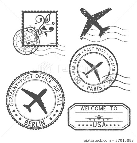 Postal elements. Stamps and postmarks 37013892