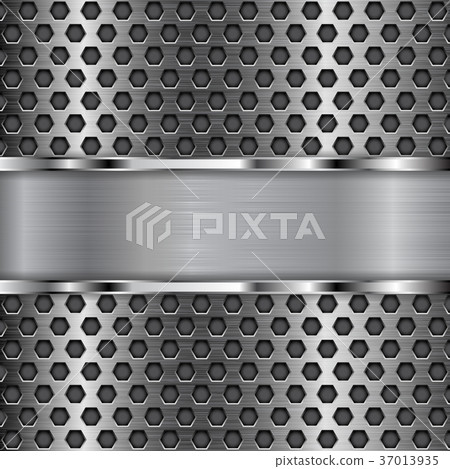 Metal perforated texture Metal perforated texture 37013935