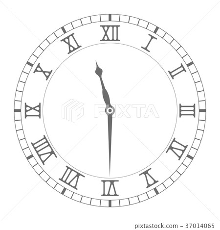 Clock with roman numerals Clock with roman numerals 37014065