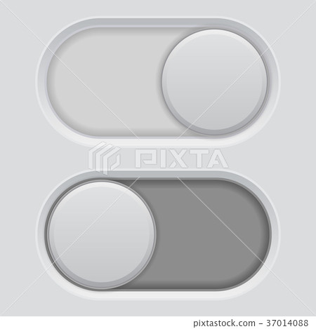 Toggle switch white buttons. Plastic interface Toggle switch white buttons. Plastic interface 37014088