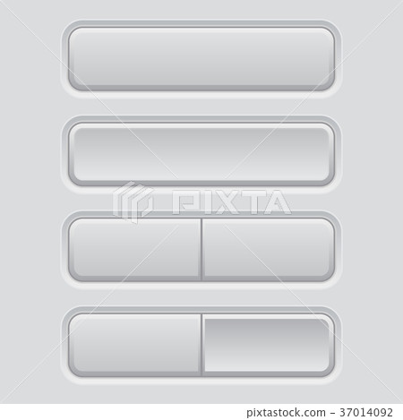 White plastic buttons on matted background 37014092