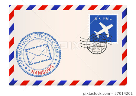 Envelope with Hamburg, Germany postmark 37014201