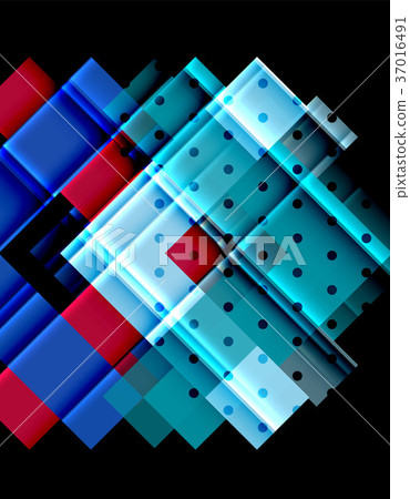 Color arrows on black background 37016491