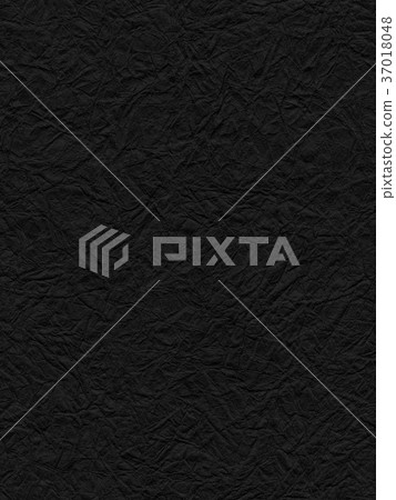 Japanese paper wrinkle large background continuous pattern black seamless illustration 37018048