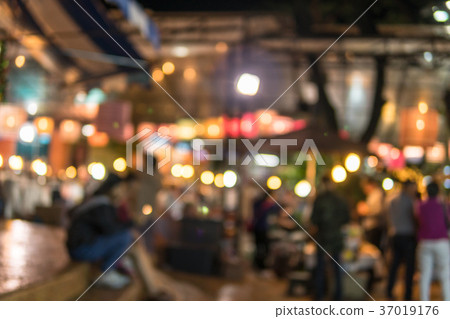 Image of shopping place with light blurred bokeh 37019176