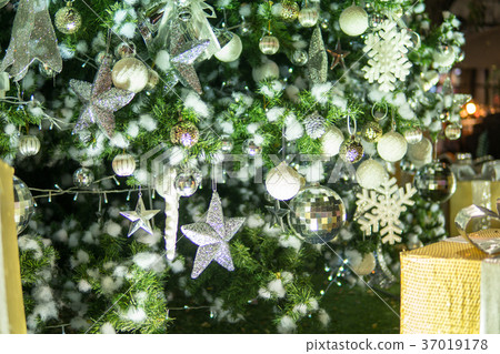 Festive New-year background with bokeh from Christ 37019178