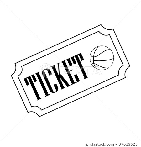 Abstract Basketball label Abstract Basketball label 37019523
