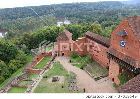 Turaida城堡Gauja國家公園拉脫維亞歐洲 37019549