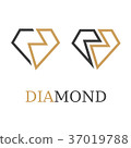 diamond simple symbol vector 37019788