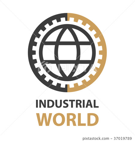industrial gear world simple symbol vector industrial gear world simple symbol vector 37019789