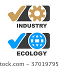 check mark industry ecology symbol vector 37019795