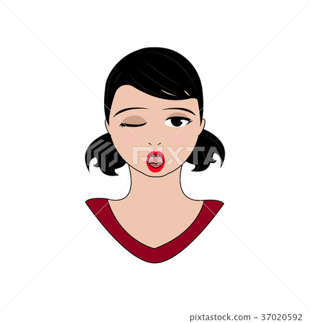 Women expression faces 37020592
