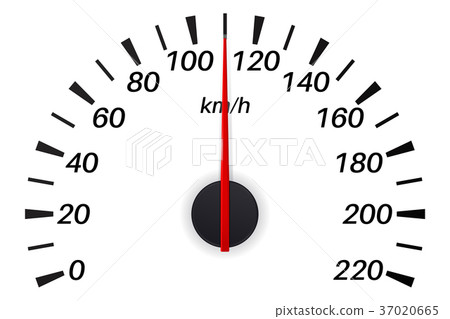 Speedometer scale in kilometers 37020665