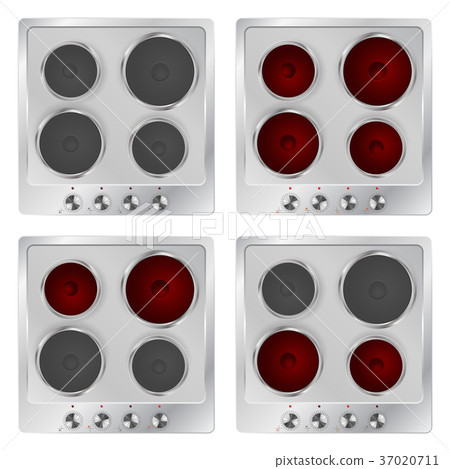 Electric cooktop. Four burner stove Electric cooktop. Four burner stove 37020711