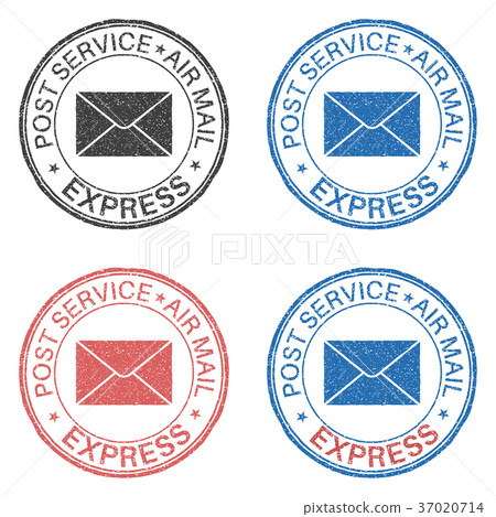 Express Post Send Sign Post service EXPRESS postmark with envelope sign - Stock Illustration ...