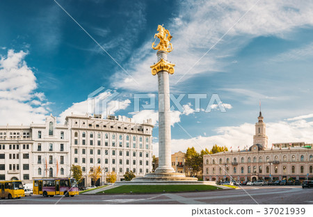 Tbilisi, Georgia, Eurasia. Liberty Monument 37021939