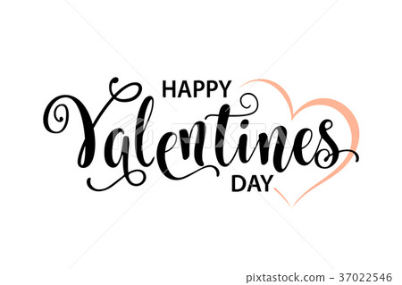 Happy Valentines Day card, beautiful greeting 37022546
