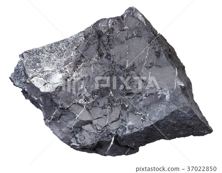 shungite shale stone isolated on white 37022850
