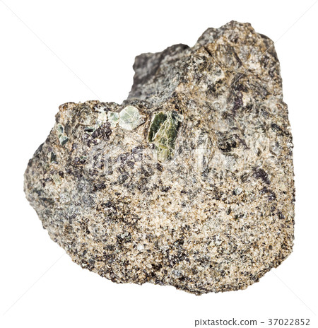 rough peridotite stone isolated on white rough peridotite stone isolated on white 37022852