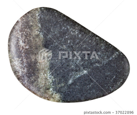 tumbled olivinite stone isolated on white 37022896