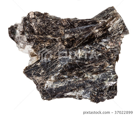 Gedrite stone isolated on white background 37022899