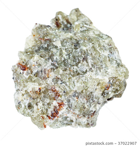 raw olivine stone isolated on white 37022907