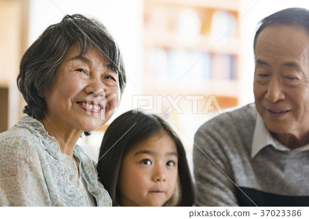 Senior care facility smile 37023386