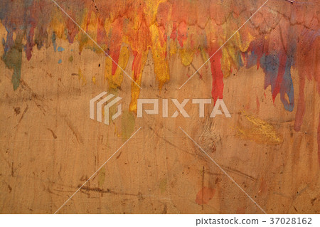 Old used painted plywood background 37028162