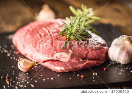 Flank steak with rosemary garlic salt and pepper. Flank steak with rosemary garlic salt and pepper. 37030460