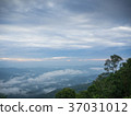 Beautiful cloudy weather in mountains 37031012