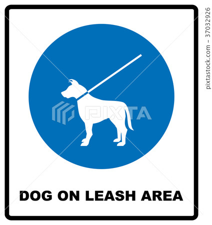 Dog on leash area icon. Dogs allowed sign. Vector Dog on leash area icon. Dogs allowed sign. Vector 37032926