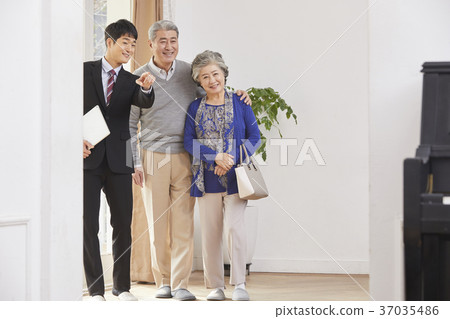 老夫婦，推銷員，韓國人 37035486