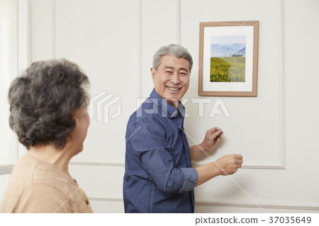 老夫婦，韓國人 37035649