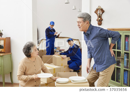 主任，老夫妻，工人，韓國人 37035656