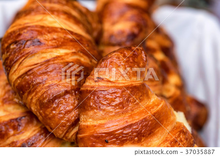 Close-up of croissant bread 37035887