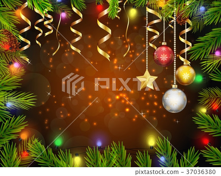 Christmas ornament background Christmas ornament background 37036380