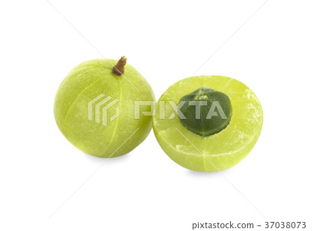 Indian gooseberry isolated on white background 37038073