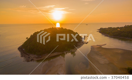 sunset at Kala island endwise of Layan beach 37040458