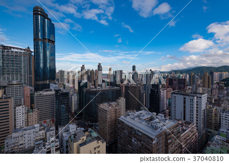 Cityscape of Hong Kong skyscrapers Cityscape of Hong Kong skyscrapers 37040810