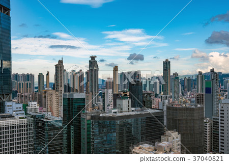 Cityscape of Hong Kong skyscrapers Cityscape of Hong Kong skyscrapers 37040821
