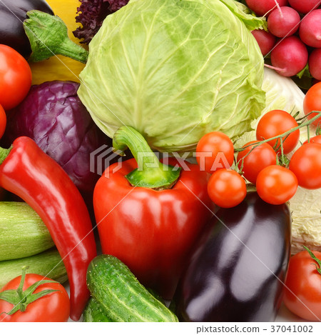 Bright background of set vegetables. Bright background of set vegetables. 37041002