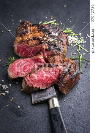 Barbecue aged Wagyu Rib Eye Steak Barbecue aged Wagyu Rib Eye Steak 37042786