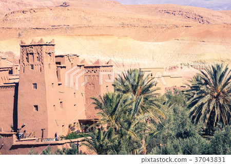Panorama of Ait Ben Haddou Casbah  37043831