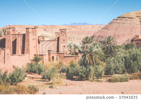 Panorama of Ait Ben Haddou Casbah  37043835