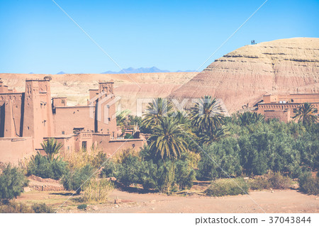 Panorama of Ait Ben Haddou Casbah  37043844