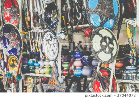 Shining moroccan metal lamps and souvenirs Shining moroccan metal lamps and souvenirs 37044078