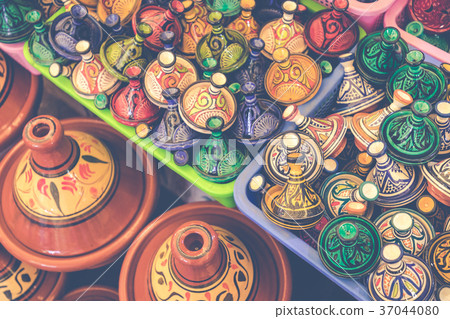 Tajines in the market, Marrakesh,Morocco Tajines in the market, Marrakesh,Morocco 37044080