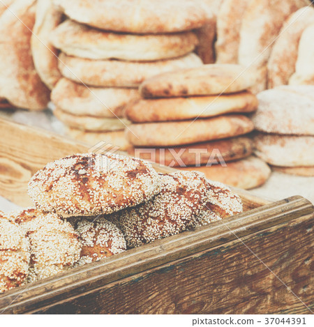 Typical traditional Moroccan bread 37044391