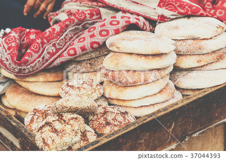 Typical traditional Moroccan bread Typical traditional Moroccan bread 37044393